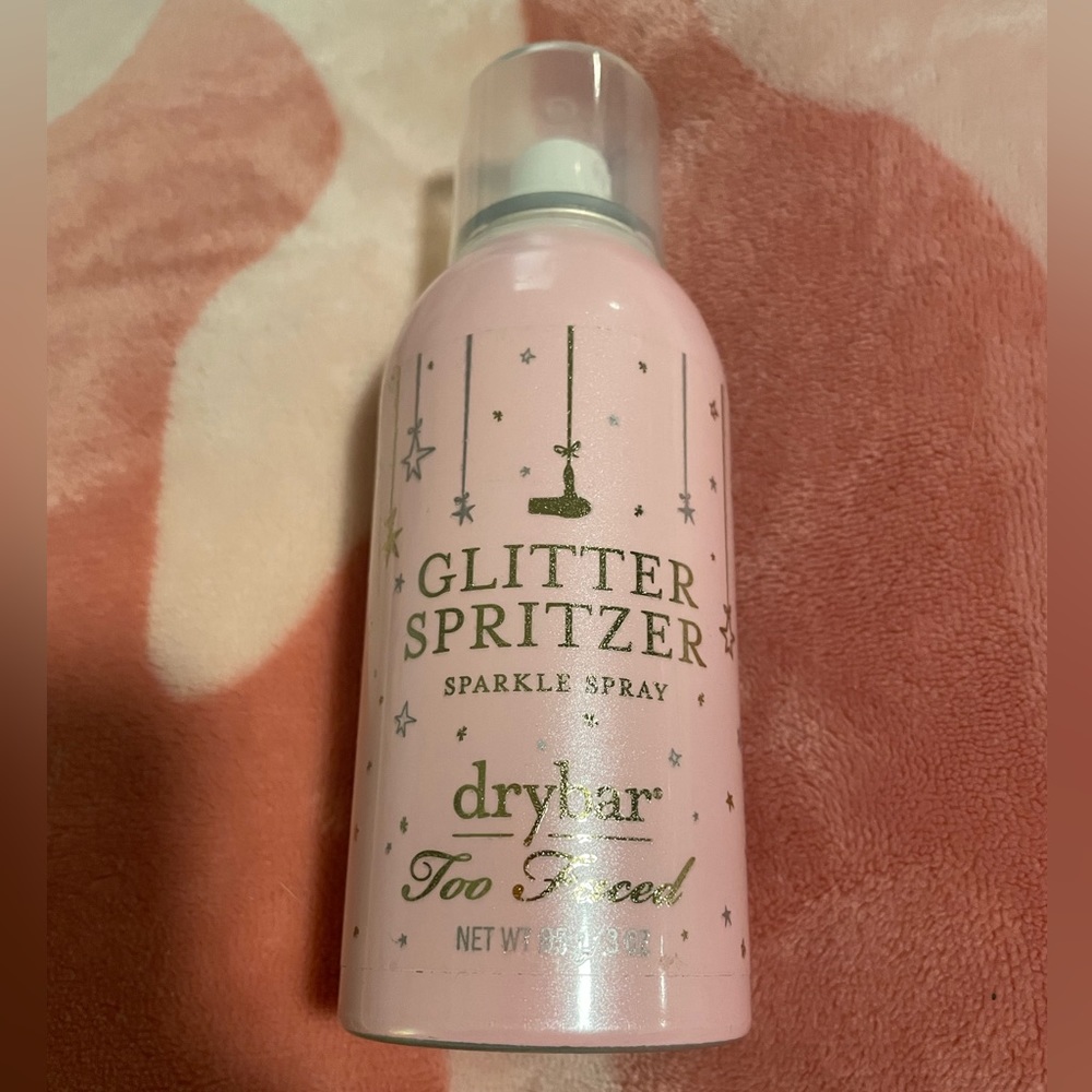 Awesome New Drybar X Too Faced Glitter Spritzer Sparkle Spray (3 oz)